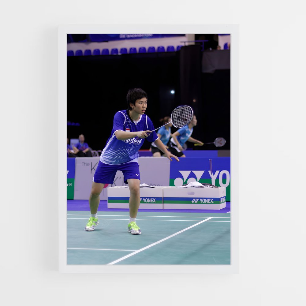 Poster Liliyana tennis – affiche Badminton (vue 3)
